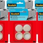 Scotch 768NA, Beige, 3M Self-Stick Floor Care Pads, 1, 6-Pack, 1"